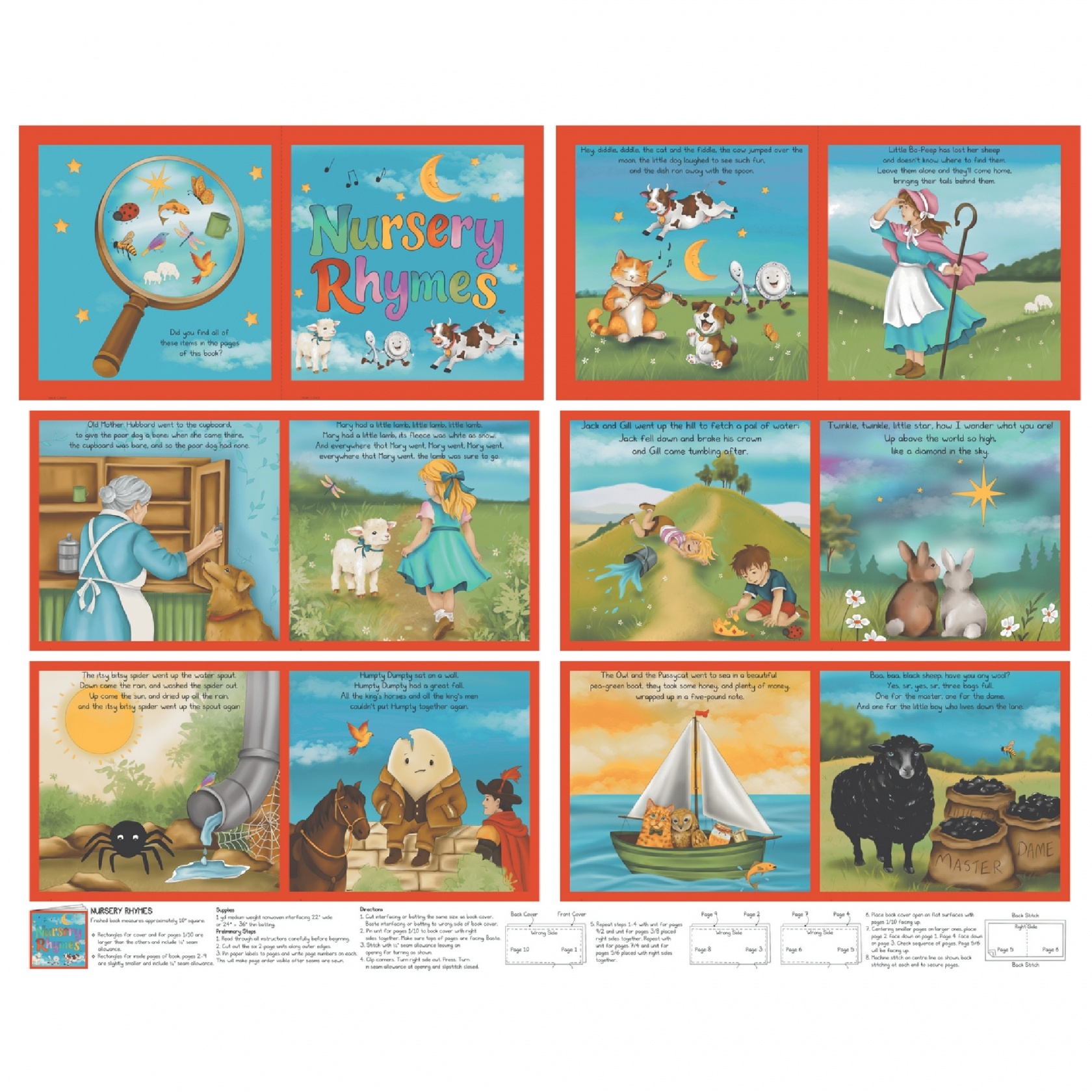 Nursery Rhymes Book Panel