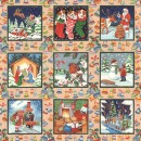 Festive Scenes Col. 101 Squares Metallic