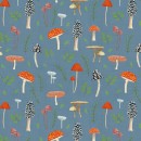 Whimsical Fields Col. 105 Mushrooms Denim - Due Jan/Feb