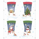 Woodland Christmas Medium Stocking Col. 101 Blue/Multi (90cm) - Due May/June