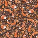 In The Forest Col. 107 Foxes Black - Due Mar/Apr