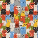 Cats Col. 101 Stacked Cats Multi - Due Sept/Oct