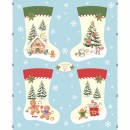 Gingerbread Medium Stocking Col. 101 Blue/Multi (90cm) - Due May/June