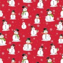 Santa's Snow Day Col. 102 Snowmen Red - Due May/June