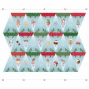 Gingerbread Bunting Col 101 Blue (90cm ) - Due May/June